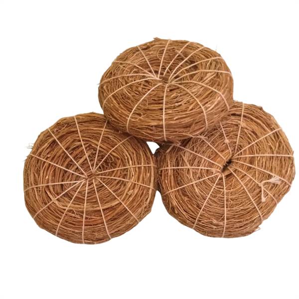 Bio Degradable Vetiver (Khus) Ramacham Root Organic Body Bath Scrubber With Cotton Stitch Pack Of 3